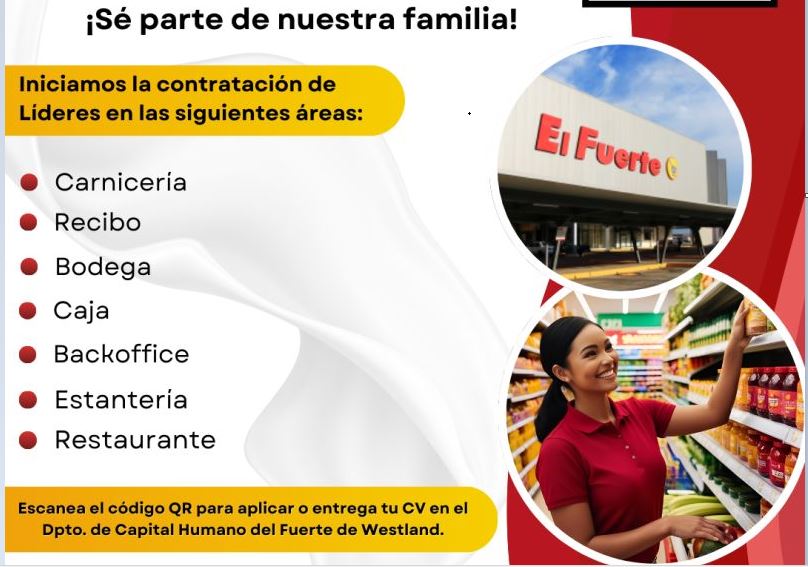 cajera empleo en el fuerte