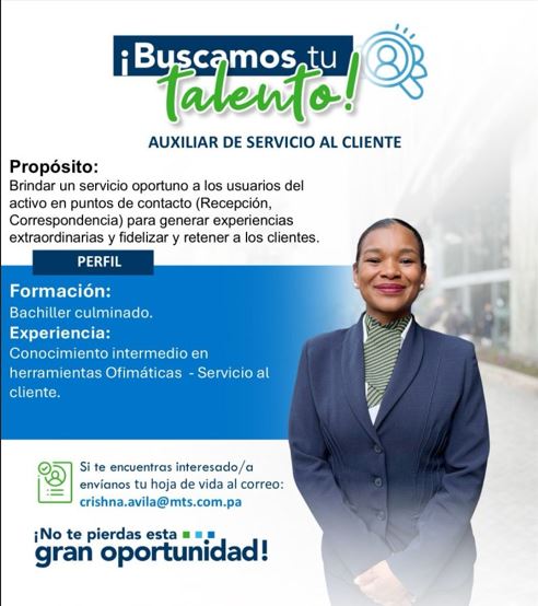 vacante de atención al cliente en MTS