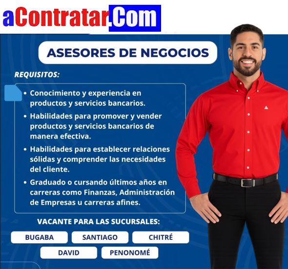 oferta de trabajo como asesor de negocios en banco delta